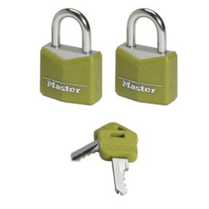 Aluminium Padlock - Keyed - 20mm - Pack of 2 - MA350220-yellow