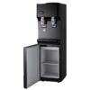 Water Cooler Dispenser - Hot and Cold - Freestanding with Storage Compartment - Black
