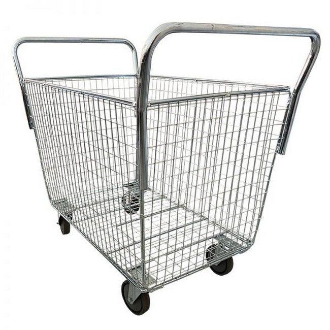 Steel Parcel Trolley - No Lid - 110 x 65 x 94cm