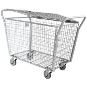 Steel Parcel Trolley - With Lid - Lockable - 110 x 65 x 94cm