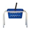 Steel Shopping Basket Stand - No Castors - 65 x 34 x 40cm