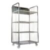 Steel Wire Mesh Egg Trolley - 4 Shelves - 98 x 66 x 175cm