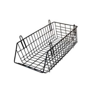 Steel Wire Mesh Bacon Basket - Black - 24 x 56 x 13.5cm