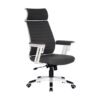 High Back Office Chair - Headrest - Wall Street - PU Leather - Swivel and Tilt - Gas Height - Dark Grey