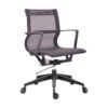 Medium Back Office Chair - Setu Replica - Black Frame - Mesh and PVC - Swivel and Tilt - Gas Height - Colour Options