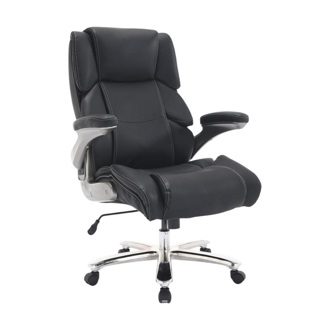High Back Office Chair - Big and Tall Comfort - Swivel and Tilt - Gas Height - Black