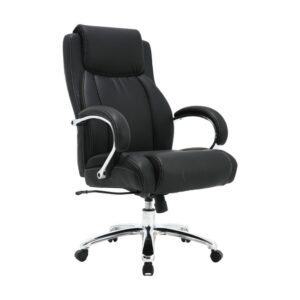 High Back Office Chair - Bonded Leather - Big and Tall - Swivel and Tilt - Gas Height - Colour Options