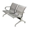 Airport Bench - Public Seating - Heavy Duty Standard Steel - Indoor Use - Flat Packed - Two Seater - 122 x 67 x 79 cm