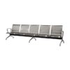 Airport Bench - Public Seating - Stainless Steel - Indoor and Outdoor Use - Flat Packed - Five Seater - 296 x 67 x 79 cm