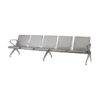 Airport Bench - Public Seating - New Chrome Deluxe - Indoor Use - Flat Packed - Five Seater - 289 x 68 x 78 cm