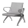 Airport Bench - Public Seating - New Chrome Deluxe - Indoor Use - Flat Packed - One Seater - 61 x 68 x 78 cm