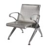 Airport Bench - Public Seating - Aluminium - Indoor and Outdoor Use - Flat Packed - One Seater - 61 x 67 x 78 cm
