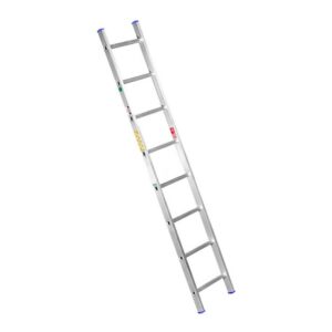 Single Aluminium Ladder - Lean-to Ladder - 8 Steps - 2.4m