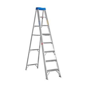 Aluminium Step Ladder - Single Sided - Medium Duty - 8-Step - 2.40m