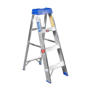 Aluminium Step Ladder - Single Sided - Medium Duty - 4-Step - 1.22m