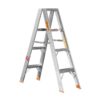Aluminium Step Ladder - Double Sided - Heavy Duty Industrial - 4-Step - 1.20m