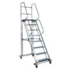 Mobile Safety Step Ladder - Mounty Rollstep - 14 Step - 4.35m High