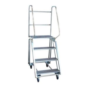 Mobile Safety Step Ladder - Mounty Rollstep - 4 Step - 1.85m High