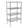 Wire Steel Shelving 4 Shelves - 150 x 90 x 45 cm