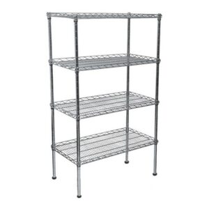 Wire Steel Shelving 4 Shelves - 150 x 90 x 45 cm