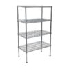 Wire Steel Shelving 4 Shelves - 150 x 120 x 45 cm