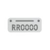 Plastic Locker Numbering Plate -Aluminium