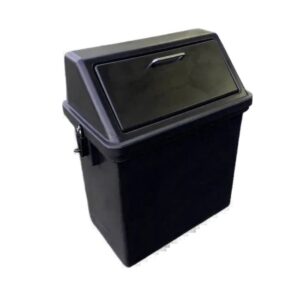 Litter Bin - Monkey Proof - Plastic - 90L - 51 x 30 x 101 cm - Black