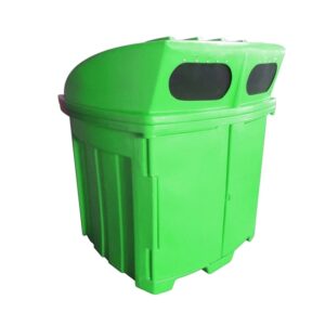 Recycle Bin - Plastic - 1000L - 126 x 103 x 153 cm