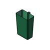 Refuse Bin - Pole Bin - Rectangular - Fixed - 50L - 39 x 22 x 59 cm - Green