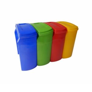 Recycle Bin with Lid - Plastic - 21L - 39 x 20 x 44 cm