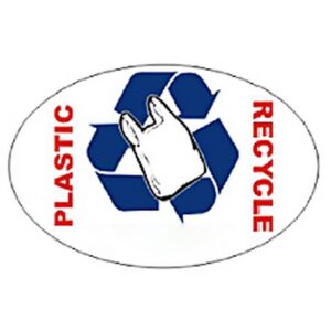 Sticker for Recycle Bin - 26 x 16 cm