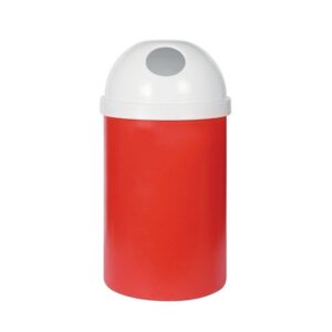 Recycle Bin with Lid - Round - Plastic - 75L - 40 (?) x 88 cm