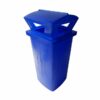Litter Bin with Lid - Pavement - Plastic - 230L - 49 x 49 x 95 cm