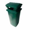 Litter Bin with Lid - Pavement - Plastic - 89L - 39 x 34 x 67 cm