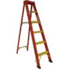Fibreglass Single Sided Step Ladder - Industrial - Heavy Duty - 14 Steps - 4.2m