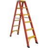 Fibreglass Double Sided Step Ladder - Industrial - Heavy Duty - 12 Step - 3.6m