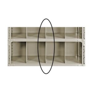 Bolted Shelving Steel Shelf Divider - Uni-Angle - Painted - 34.0 x 38.1 cm