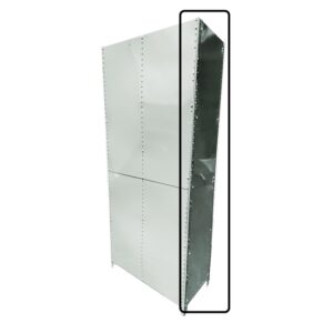 Bolted Shelving Steel Side Panel - Uni-Angle - Galvanised - 99.0 x 38.1 cm