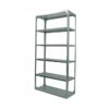 Bolted Shelving Steel Bay 6 Shelves - Uni-Angle - Six Shelf Kit - Galvanised - 304.8 x 91.4 x 38.1 cm