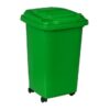 50L Wheelie Bin - 4 Wheel - Plastic - Green