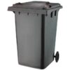 360L Wheelie Bin - 2 Wheel - Plastic - Black