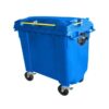 660L Wheelie Bin - 4 Wheel - Bulk Bin - Plastic - Blue