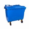1100L Wheelie Bin - 4 Wheel - Bulk Bin - Plastic - Blue