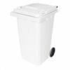240L Wheelie Bin - 2 Wheel - Plastic - White
