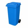 120L Wheelie Bin - 2 Wheel - Plastic - Blue