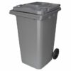 240L Wheelie Bin - 2 Wheel - Plastic - Grey