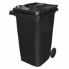240L Wheelie Bin - 2 Wheel - Plastic - Black