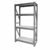Matlock Heavy Duty Shelving - Steel - 4 Shelves - Grey - 455kg UDL Capacity - 43 x 104 x 183 cm