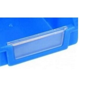 Matlock Louvre Panel Bin Label Holder - Plastic - 5 Pack - Clear - Ideal for Matlock Storage Bin 1 - Pack of 5
