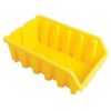 Matlock Plastic Storage Bin - Wall Mountable & Stackable - Label Holder - 33 x 50 x 18.7 cm - Yellow